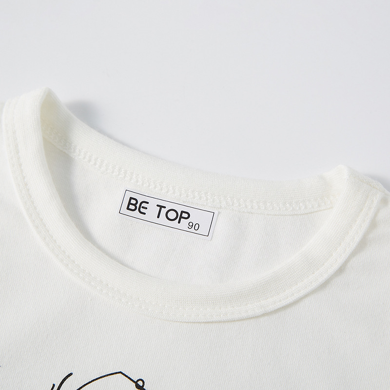 Ser Superior Primavera y otoño estilo coreano ropa para niños Top niños de dibujos animados dinosaurio niños bebé algodón manga larga cuello redondo Generación de cabello