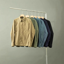 夏季男士衬衫式外套工装拼接剪裁的抗磨耐撕裂帅气舒适干练潮男装