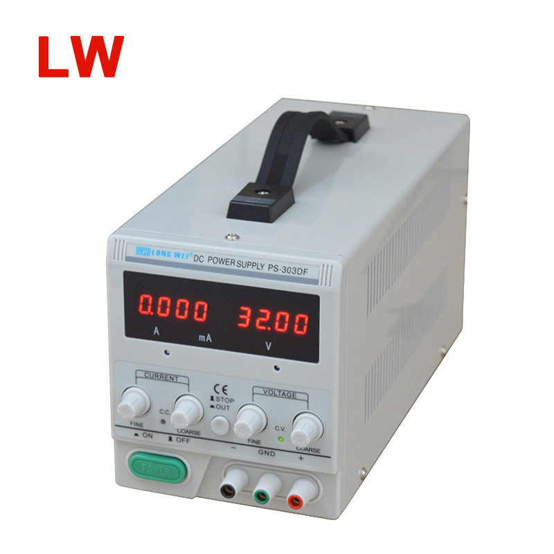 龙威全新PS303DF线性直流稳压电源高精度电镀LED电源老化电源
