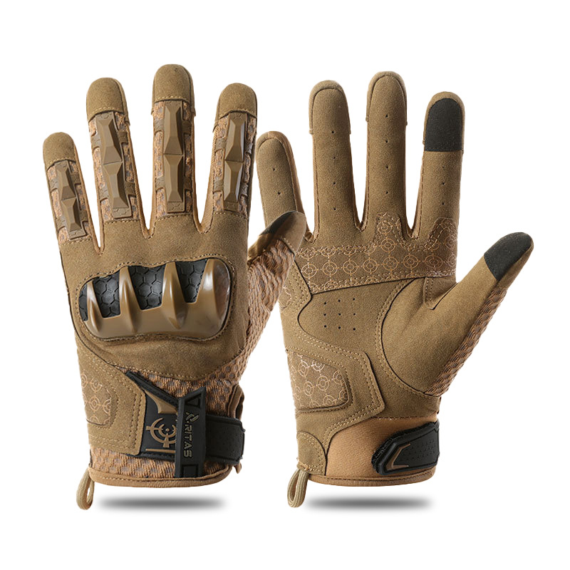 Guantes tácticos ciclismo de escalada al aire libre antideslizante resistente al desgaste protección táctica entrenamiento deportivo fitness guantes de dedos completos