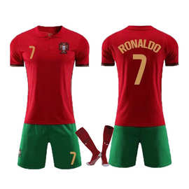 2021葡萄牙球衣7号C罗主客场童装足球服套装儿童+袜