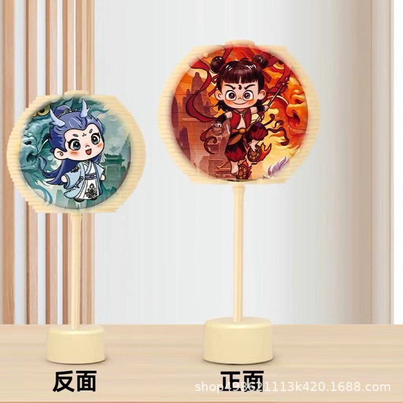 潮玩旋转斐波那契手摇螺旋树棒棒糖解压棒哪吒小摆件儿童玩具批发|undefined