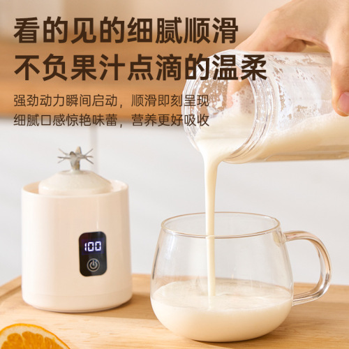 25th Anniversary New Model Juicer Household High-Definition LED Digital Display 500ML Large Capacity Wireless Portable Juicer Cup Juicer