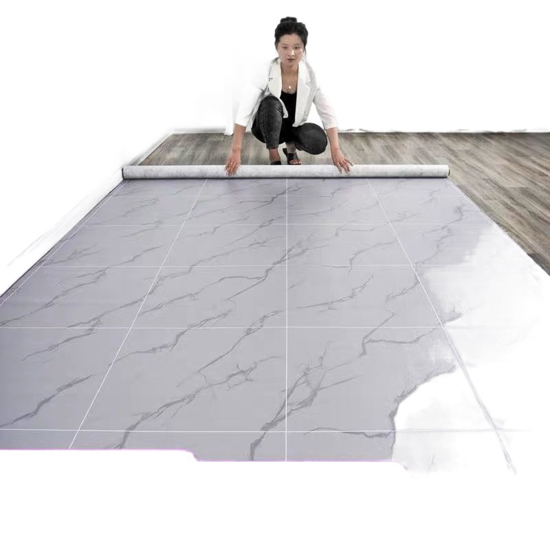 Vinilo para suelo grueso que se coloca directamente sobre suelo de cemento para uso doméstico, tapetes de plástico PVC comerciales, pegatinas para suelo, venta al por mayor de fábrica. image 6