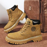 Martens, теплые высокие ботинки для отдыха в английском стиле