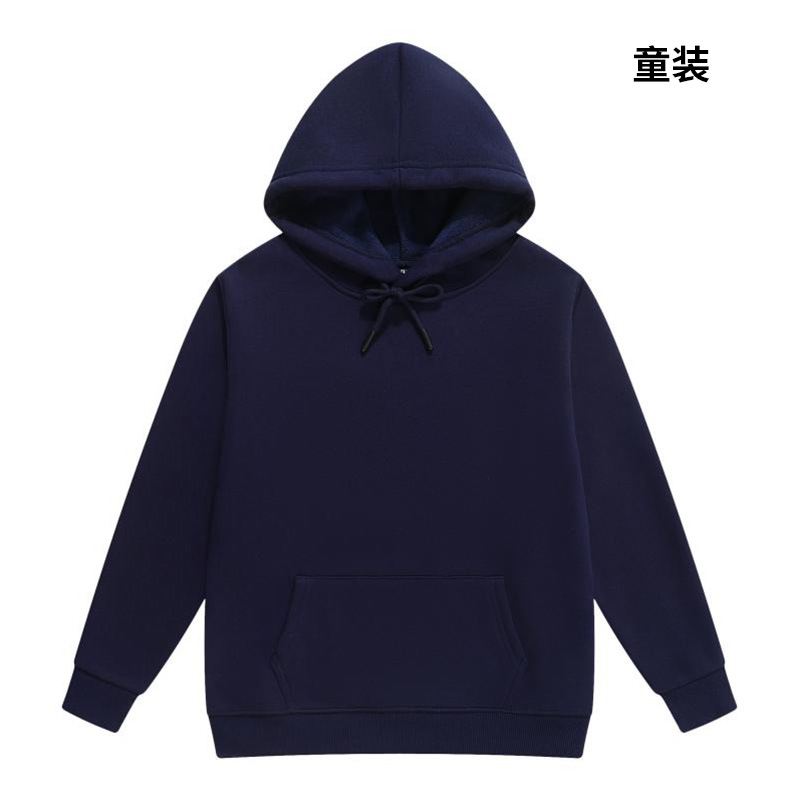 Sudadera de algodón puro para niños, con capucha y forro polar de 500g, uniforme de grupo, camiseta publicitaria cultural, ropa de trabajo personalizada con impresión de logotipo