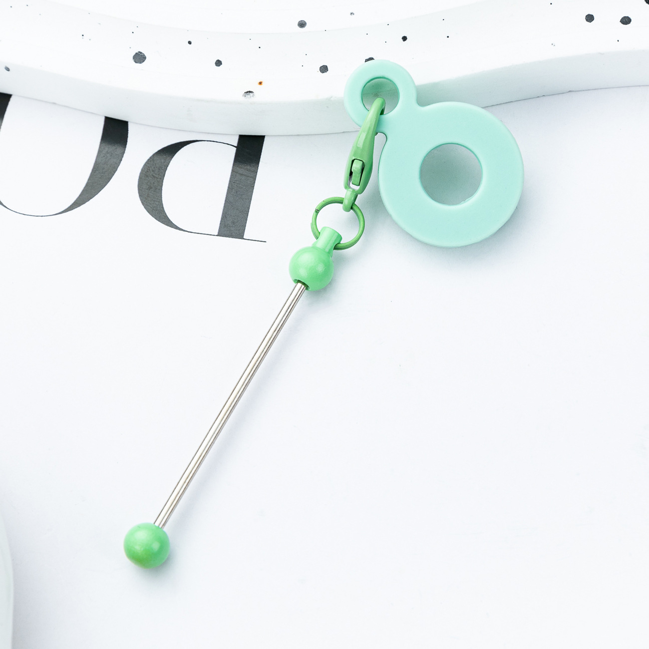 DIY cuentas de paja de silicona colgante para 8mm - 10mm taza de agua paja de silicona decoración fábrica al por mayor