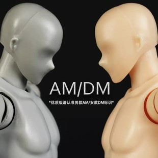 SHF Men's and Women's Body Painting Sketch Art Cartoon AM/DM Edition Movable Hand-made Self-modified Model