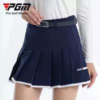 Юбка для гольфа PGM Женская Спортивная плиссированная юбка A- Line Юбка с цветным блоком Женская юбка-невидимка на молнии