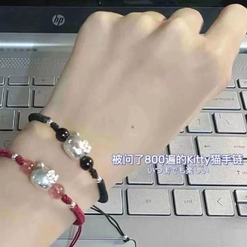 Hello Kitty, шитый браслет в виде мультфильма для любимого друга, подарок для девушки, опт