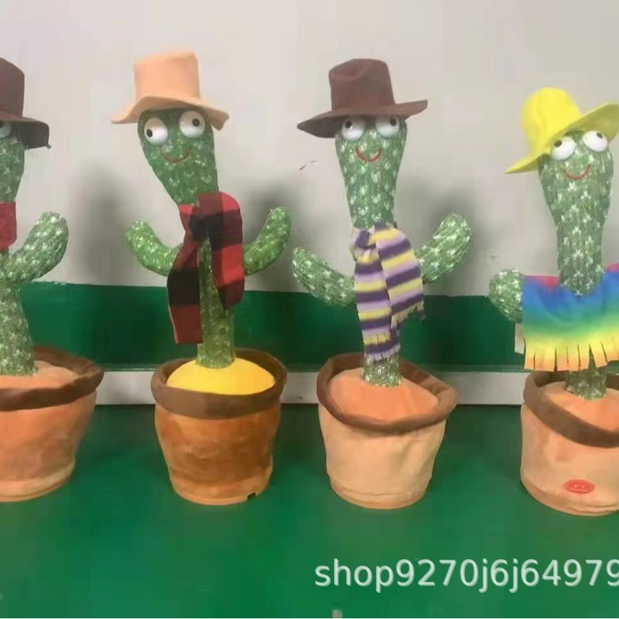 El Día de San Valentín hablando de cactus Bailando torcido cactus arena torcida muñeca de juguete