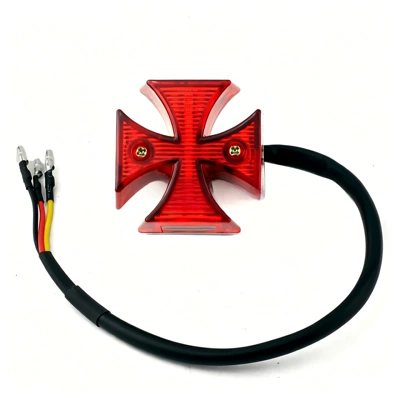 Motorcycle Accessories Motorcycle Led Tail Light Turn Signal Modification Universal Signal Light Tail Light (Tail light) - red-2014