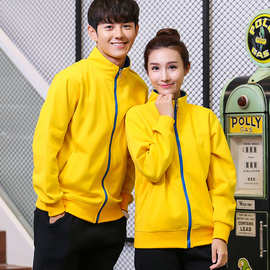 2022春秋立领现货侧缝插袋加绒休闲上衣外套男装拉链卫衣印logo潮