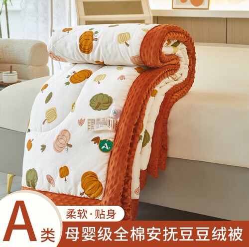 Cotton A-Grade Baby & Maternity Bean Bag Quilt Spring & Autumn Pillow Top Winter Quilt Washable Machine Washable Thick Warm Bean Fleece