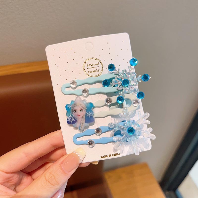 Nueva princesa Aisha clip de pelo para niños clip de pelo helado y nieve clips de pelo para niñas princesa viento lindos joyas para el pelo