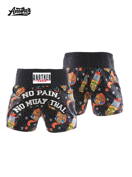ANOTHERBOXER Muay Thai shorts, children's and adult sizes, printed design, boxing shorts for sparring, combat, and training