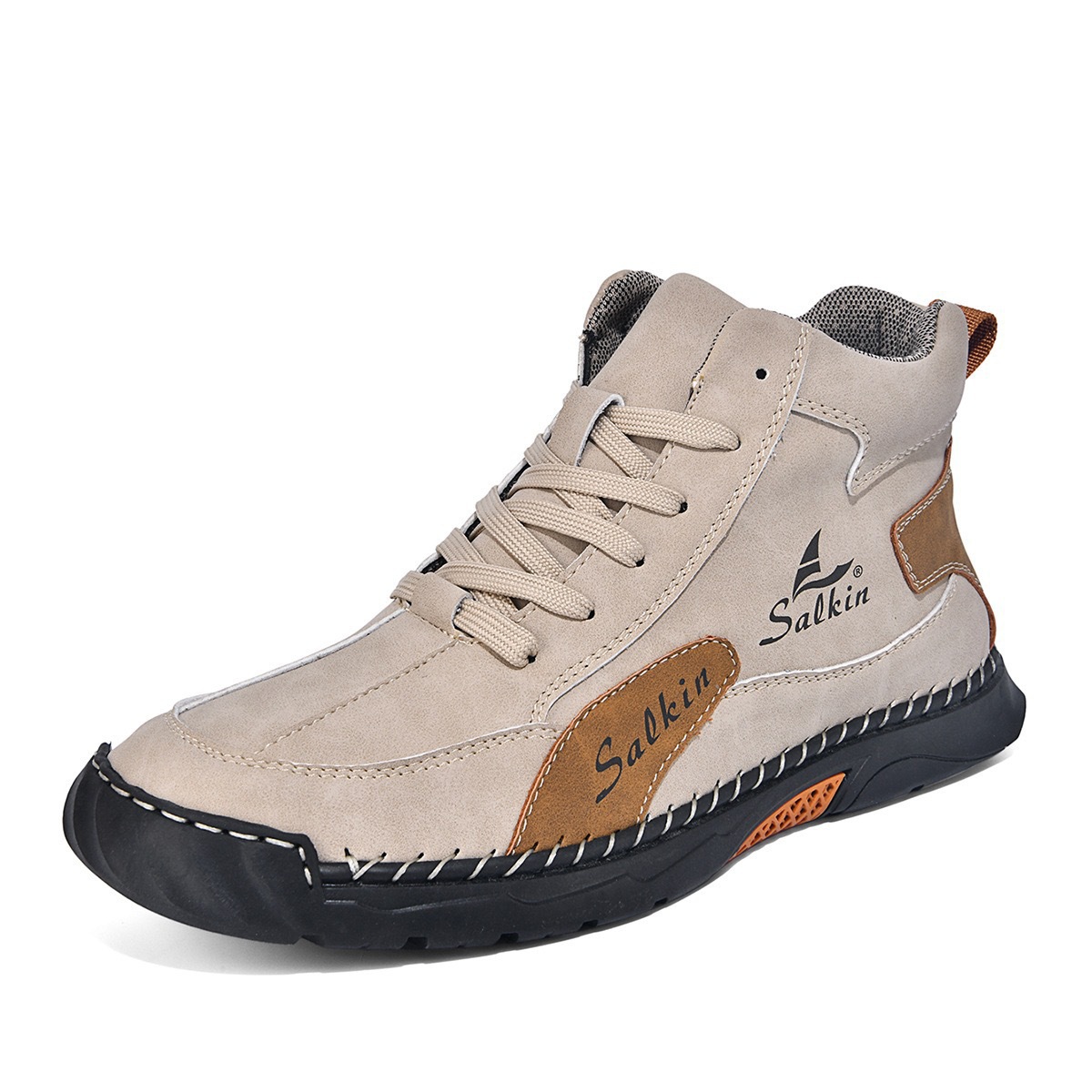 Size 48 Mid-Top Men's Shoes, Large Size Outdoor Short Boots, Large Size Casual Hot-Selling Martin Boots_vogvips.com