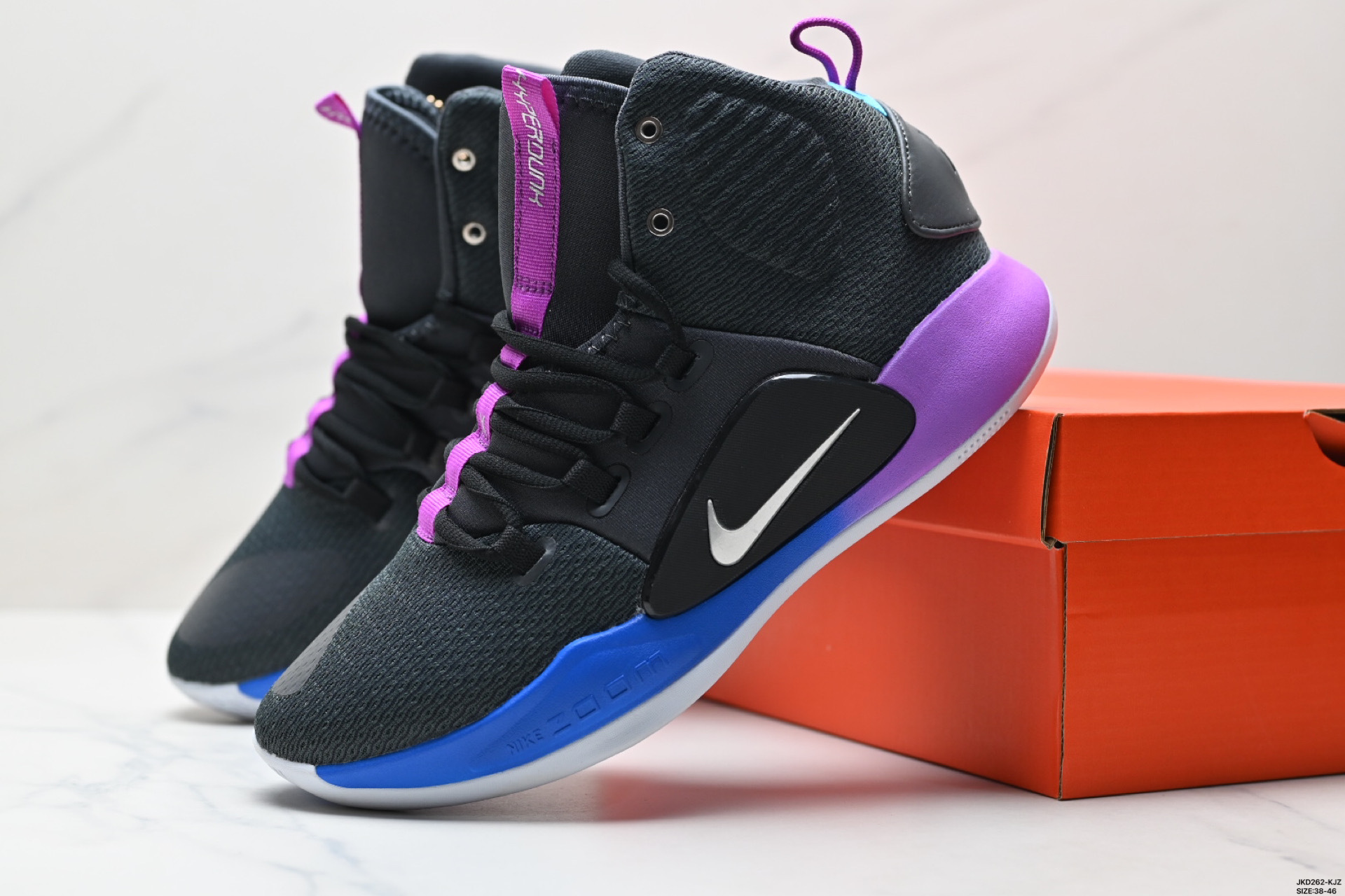 Zapatillas de baloncesto de combate real seemax Hyperdunk X 10 amortiguación hombres y mujeres entrenamiento deportivo zapatos casuales HD2018