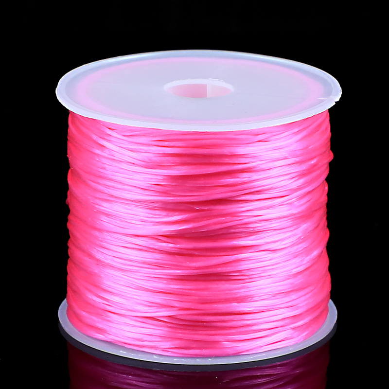 Fabricantes al por mayor línea elástica plana cuerdas elásticas cuerdas de goma cristal línea elástica perla línea de jade