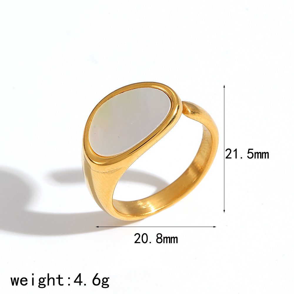 Stackable Plain Band And Tiny Cubic Zirconia Ring Set In Minimalist European Style. Perfect For Work, Daily And Casual Wear. Hypoallergenic And Tarnis_voghion.com