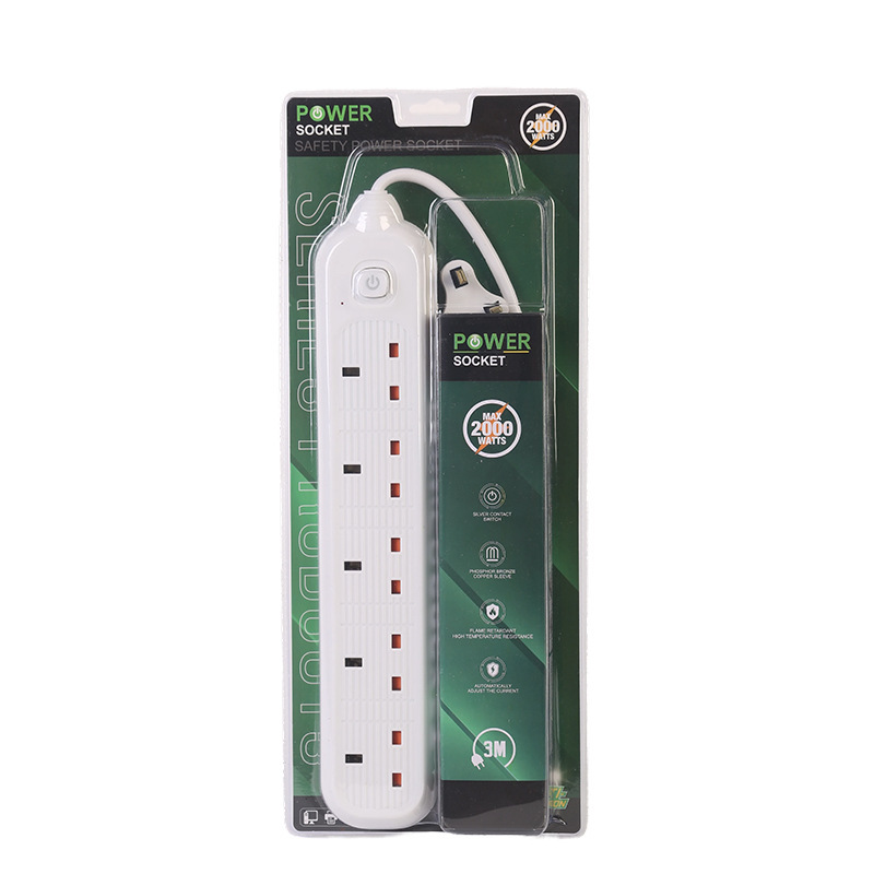 Conector de alimentación conveniente de ahorro de energía conector de alimentación doméstico multipropósito conector de alimentación multifuncional