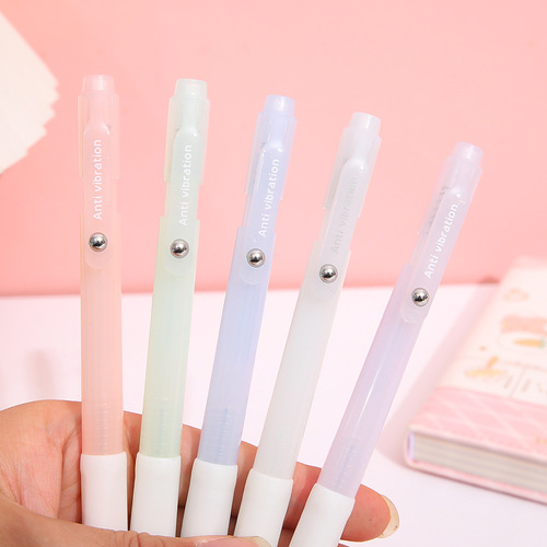 Mule 8515 triangular posture mechanical pencil macaron high-value student stationery press automatic pen 0.5mm