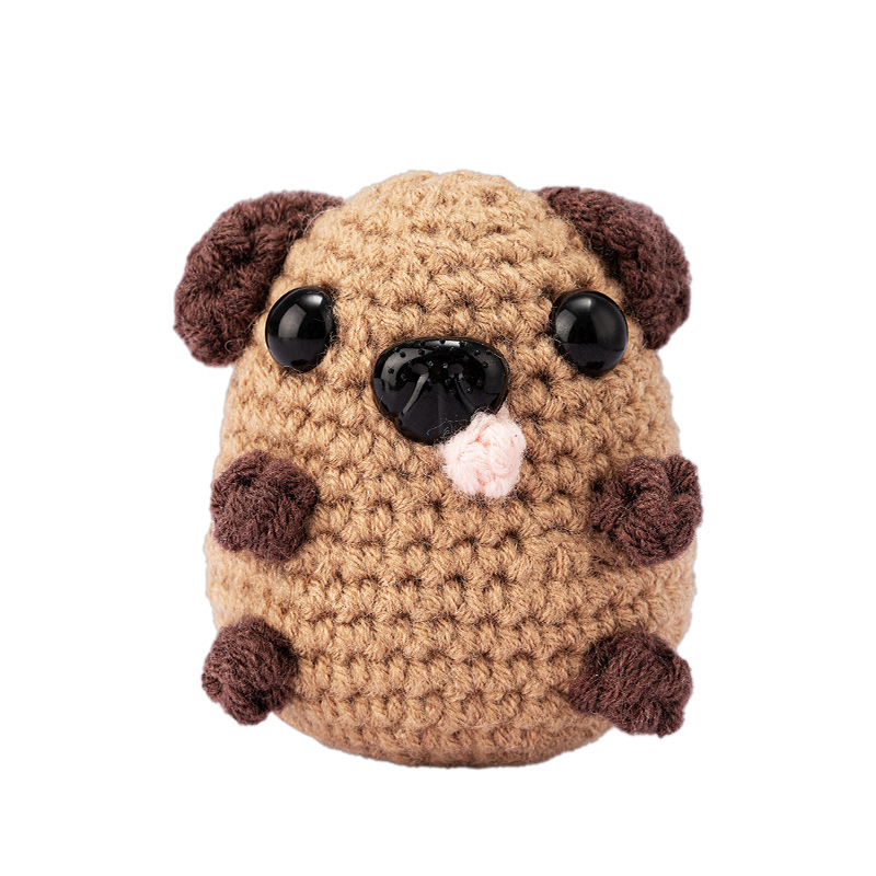 Amazon material de ganchillo paquete traje de bricolaje a mano de lana de ganchillo animal inglés instrucción enseñanza Video