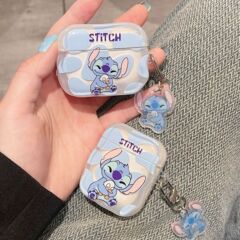 カスタマイズされた漫画ステッチ airpods Apple 1/2/3 世代ハイファッションかわいい Bluetooth ヘッドセット保護ケースカバー