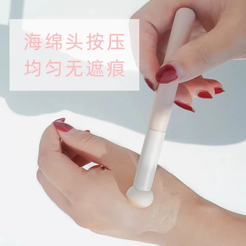 Pequeña seta corrector cepillo de setas esponja cabeza pasta natural no gruesa área grande marcas de acné marcas sin escobillas solo Mini
