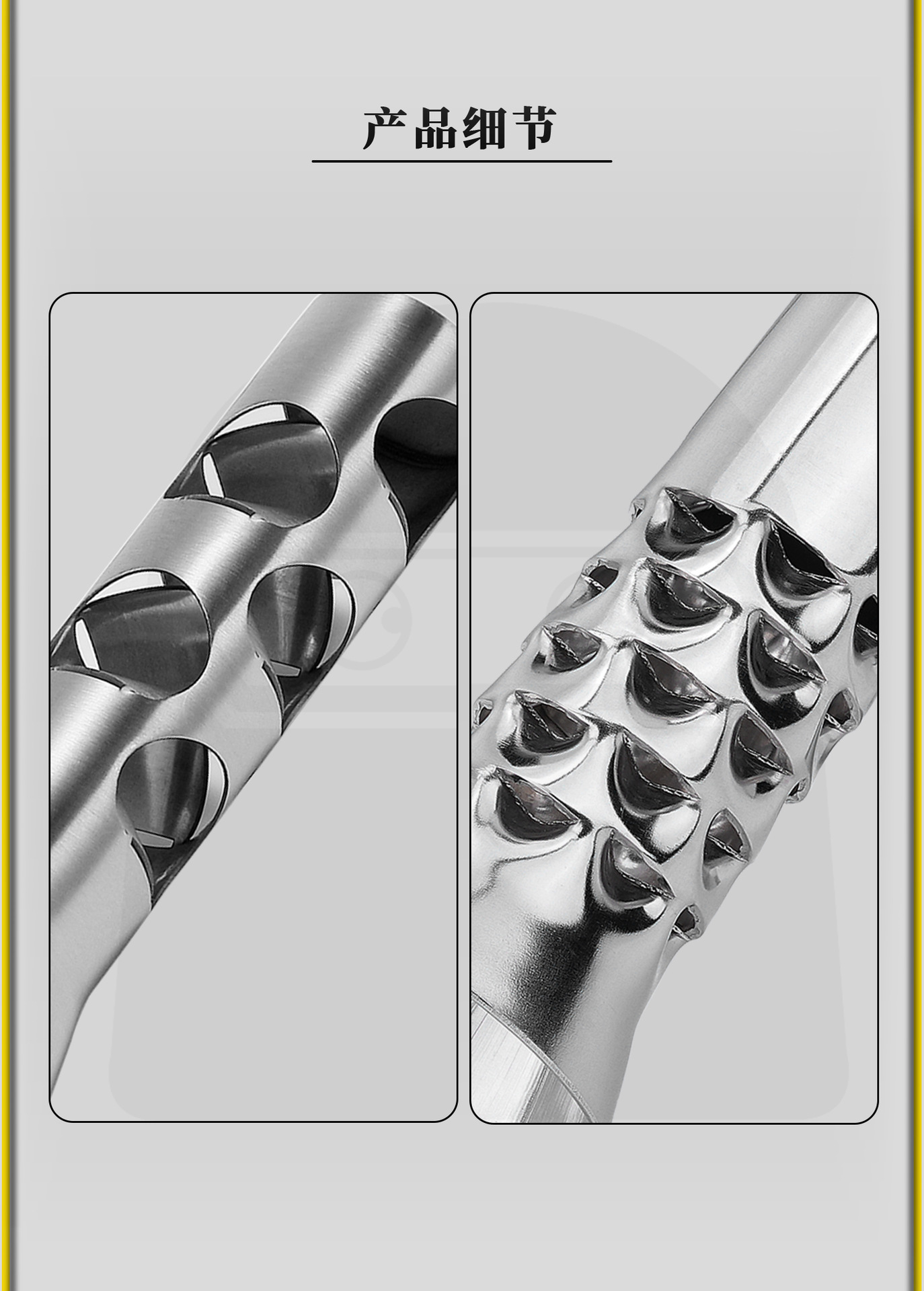 Motorcycle modified exhaust pipe silencer, stainless steel noise-reducing muffler, 51mm diameter universal back-pressure core silencer plug