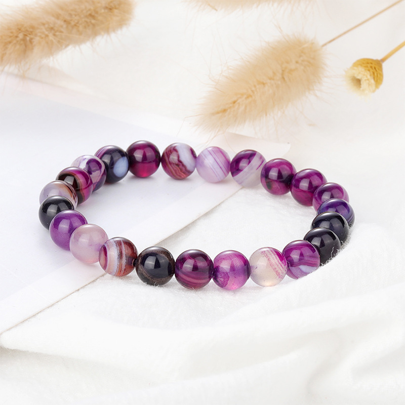 Fashion Round Natural Stone Beaded Bracelets display picture 19