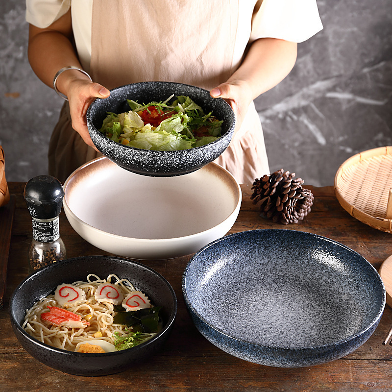 Japanese Plate Household Ceramic Dish Creative Steak Dinner Plate Western Food Plate Breakfast Plate Tableware Dish Internet Celebrant Disc