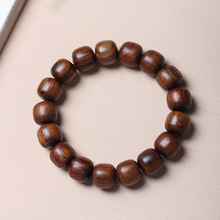 老型珠合集黑檀绿檀虎皮檀大叶黄花梨紫罗兰桶珠木质手串饰品厂家