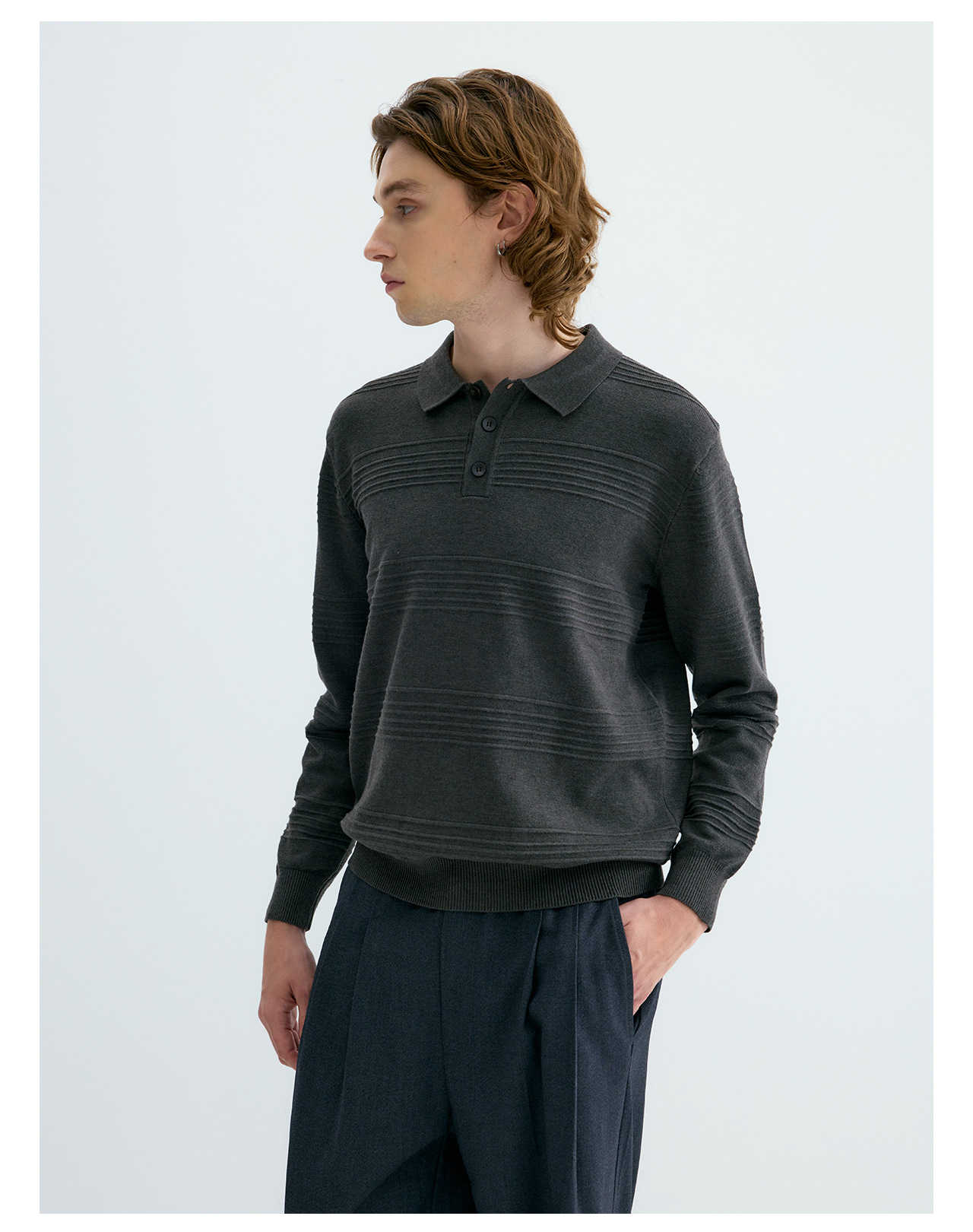UNF Jacquard 250g Knit Polo