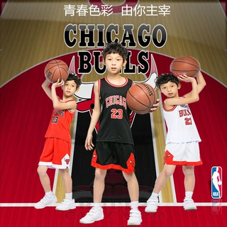 夏季新款中大童装篮球服套装定制热火球服飞人23号