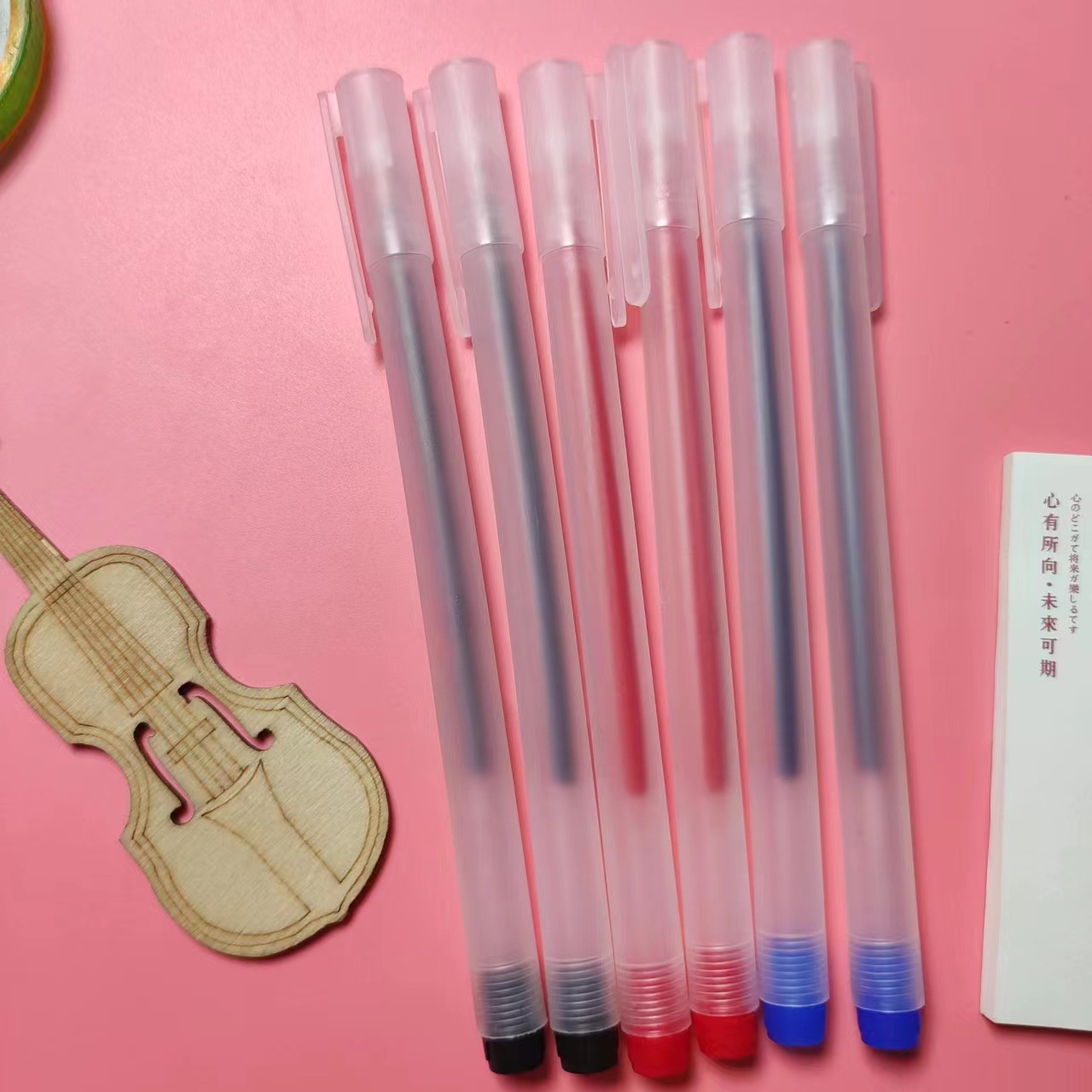 Transparent Frosted Gel Pen, Creative and Simple Student Pen, Learning Stationery, Office Supplies, Water-Based Signature Pen Wholesale
