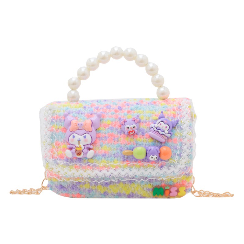 Bolso de las niñas de moda todo fósforo princesa bolsa de cadena 2023 Otoño e Invierno nuevos niños bolsa de mensajero niña bolso