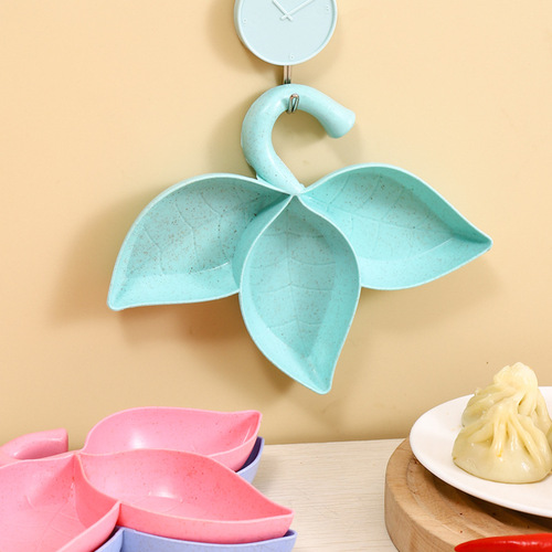 New multi-grid dipping sauce plate, condiment dish, vinegar dish, soy sauce dish, wheat straw dish, tableware dish