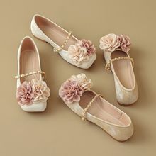 法式复古玛丽珍单鞋女浅口2025新款春秋季百搭平底晚晚风温柔鞋子