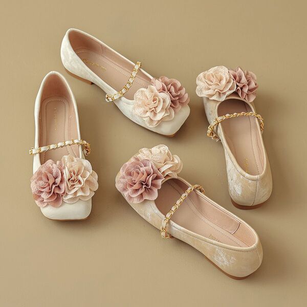 Retro demi-season universal Mary Jane shoes low-cut flat