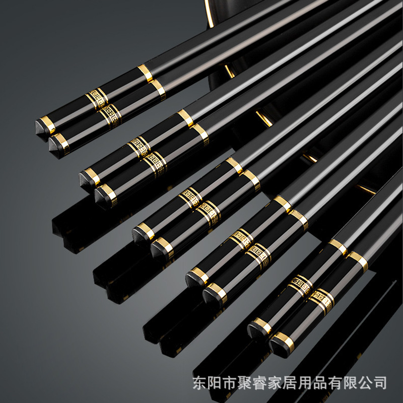 Palatinos de aleación de la Gran Muralla de alta gama, palillos especiales para restaurantes de hoteles de alta calidad