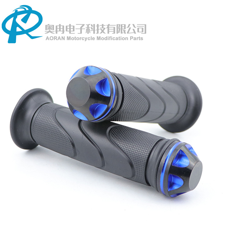 Motorcycle Moped Modified Handlebar Rubber Aluminum Alloy Handlebar Scooter Handlebar Cover Motorcycle Throttle Grip Cover