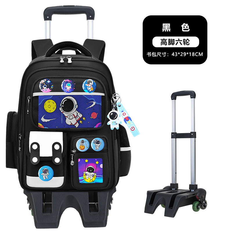 2026 nueva mochila escolar de tirón para estudiantes de primaria 23456 grados mochila de hombro