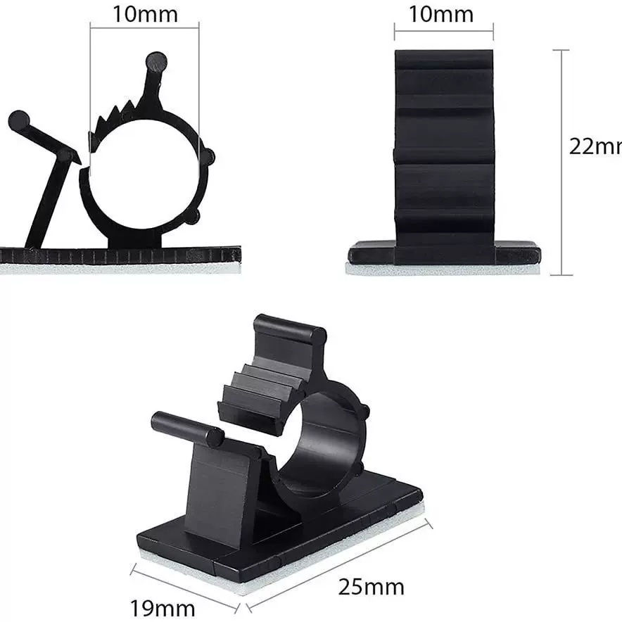 现货批发AP0810可调式配线固定座 自粘式固定理线卡扣可调节线卡