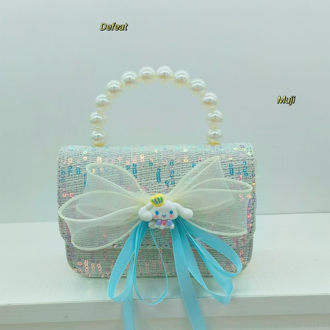 Melody Pearl bolso de princesa, bolso de accesorios, bolso de arco, bolso de cadena, bolso de Año Nuevo