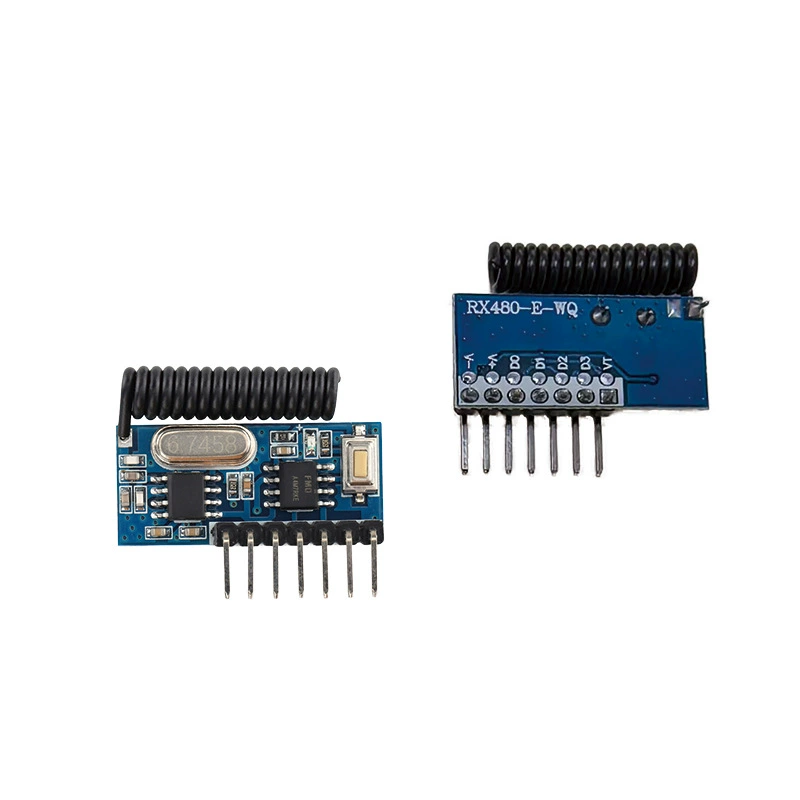 433MHz superheterodyne wireless decoding and receiving module 4-way high-level output 1527/2260 decoding module