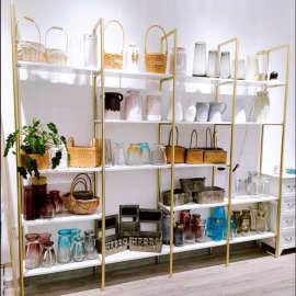 简约网红花店花瓶展示架花架鲜花展示架置物架落地陈列架货架