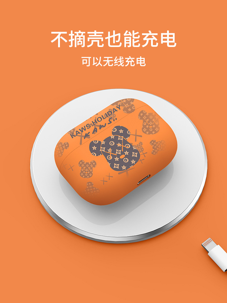 Airpodspro funda protectora para airpods2/3 generación Apple auricular Bluetooth inalámbrico cubierta suave marca de moda pareja