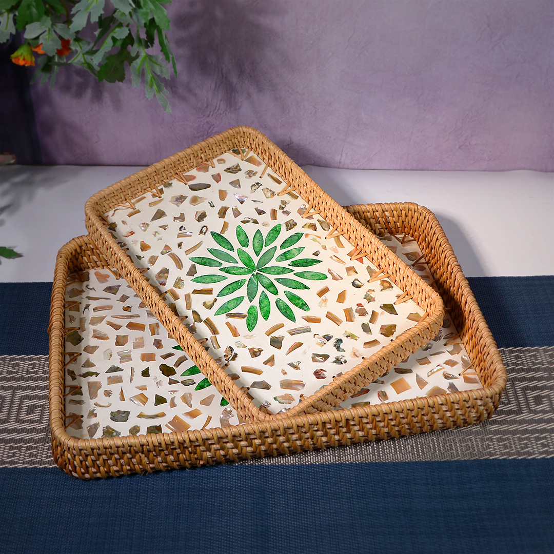 Handwoven Rattan Storage Basket With Lid And Inner Lining_voghion.com