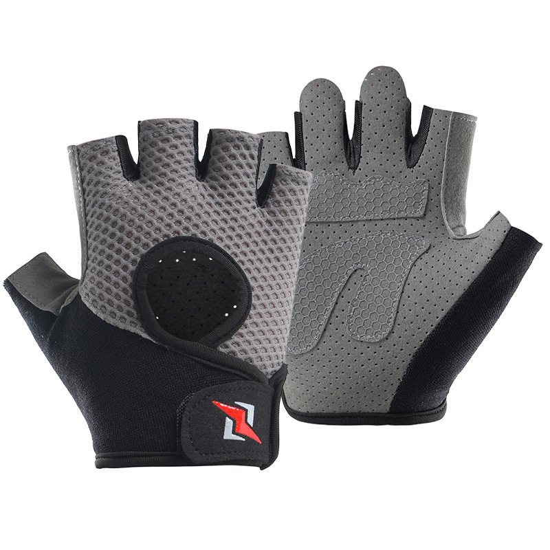 Guantes de acondicionamiento de verano para hombres y mujeres con medio dedo de ciclismo deportivo resistente al desgaste de yoga dinámico dispositivo de ciclismo de entrenamiento antideslizante transpirable